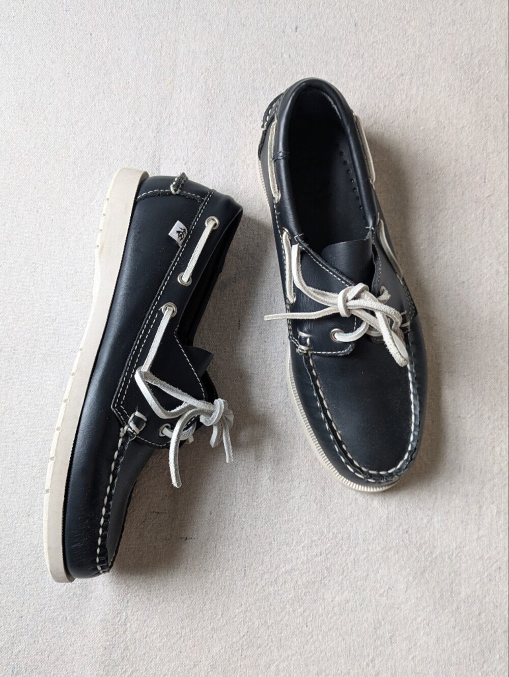 Brooks Brothers Boys Navy Boat Shoes